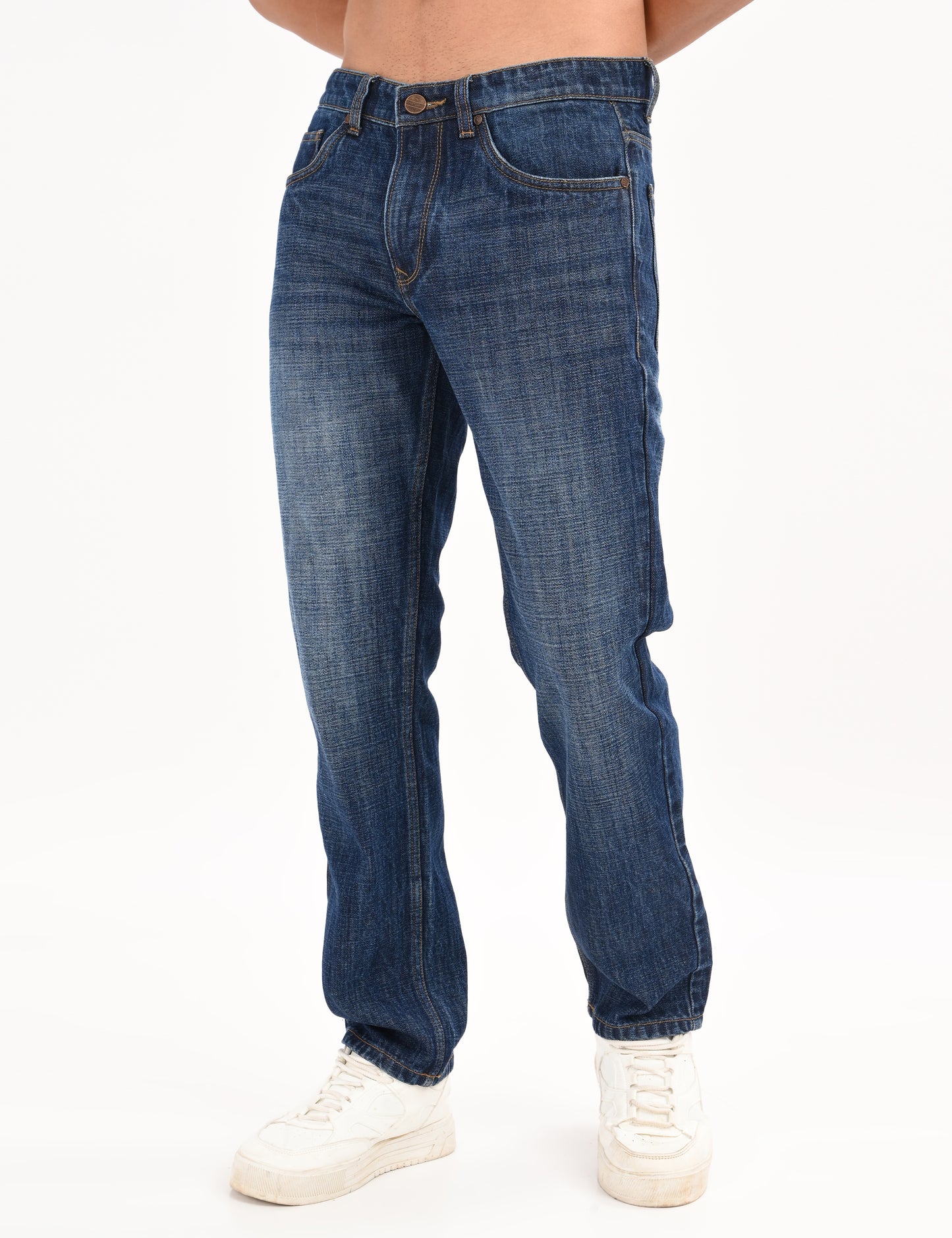 Rock Blue- Premium Straight Fit Denim Jeans