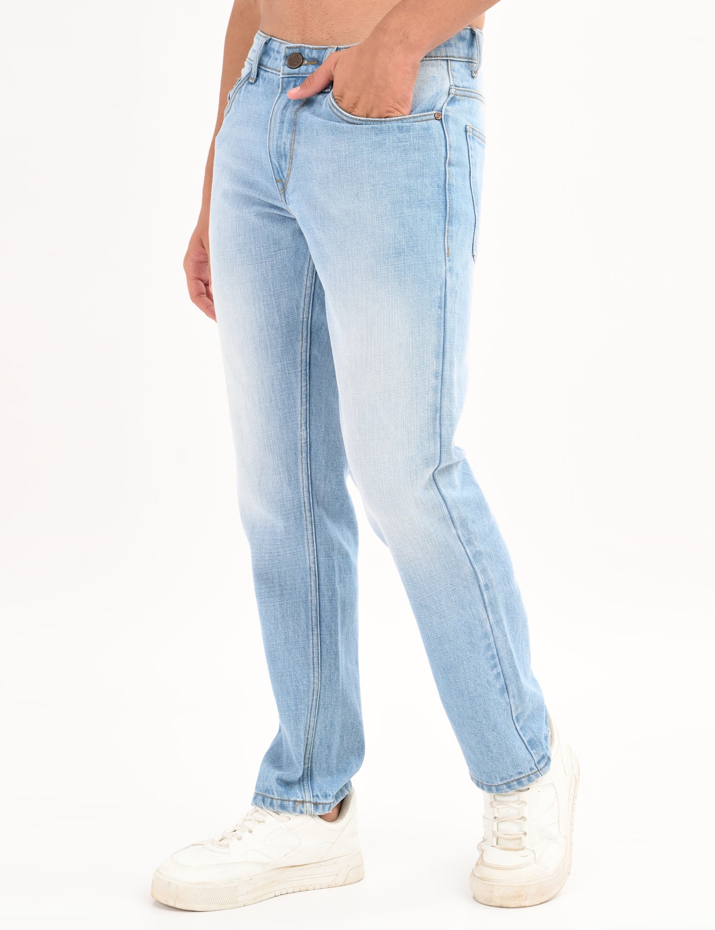 Mild Blue- Premium Straight Fit Denim Jeans