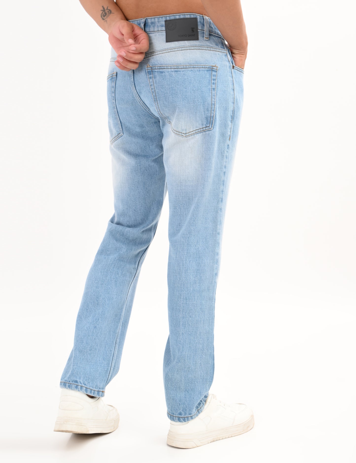 Mild Blue- Premium Straight Fit Denim Jeans