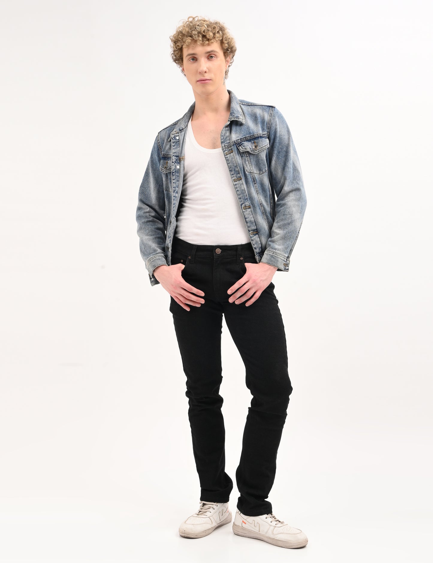 Classic Jet Black - Premium Slim Fit Denim Jeans