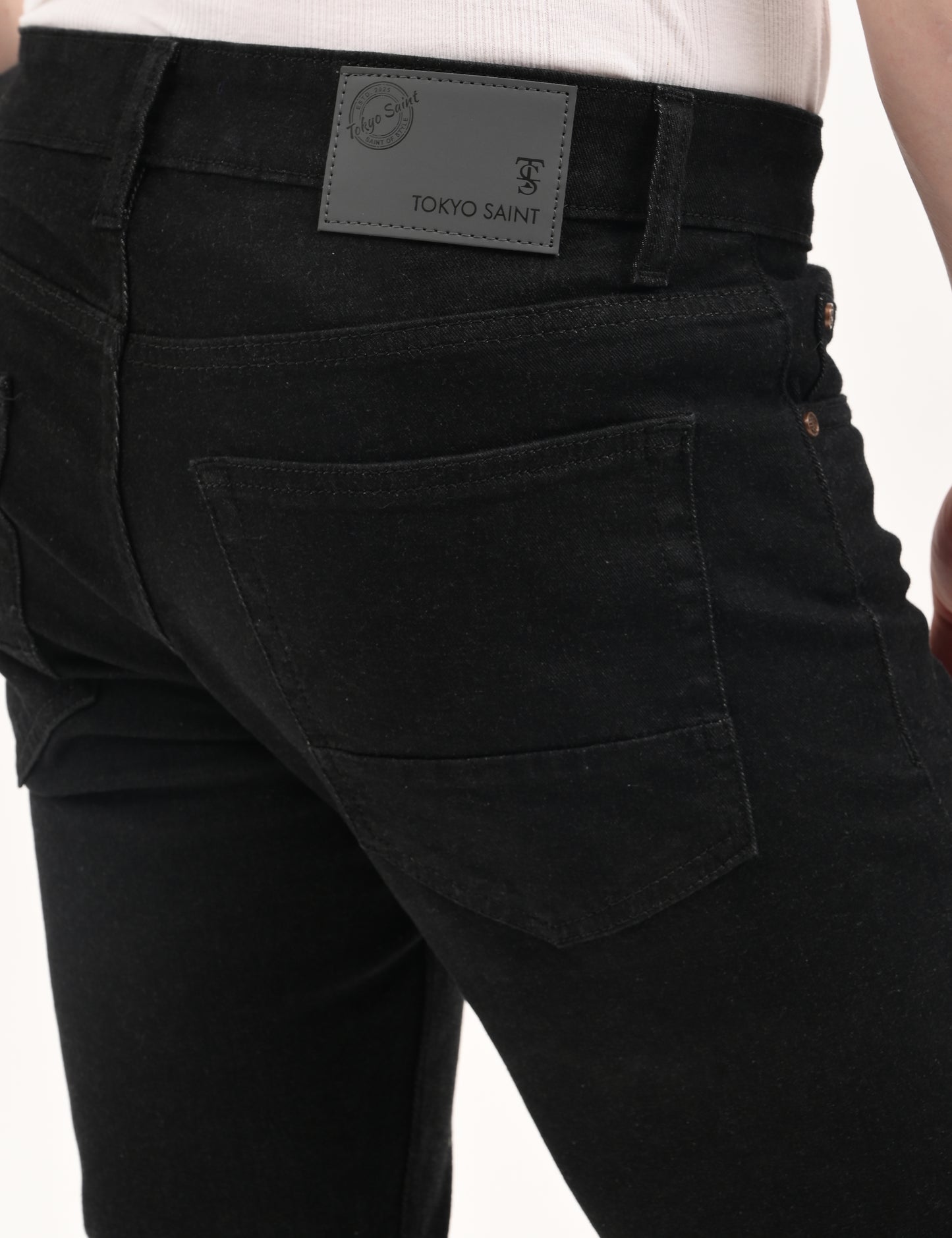 Classic Jet Black - Premium Slim Fit Denim Jeans