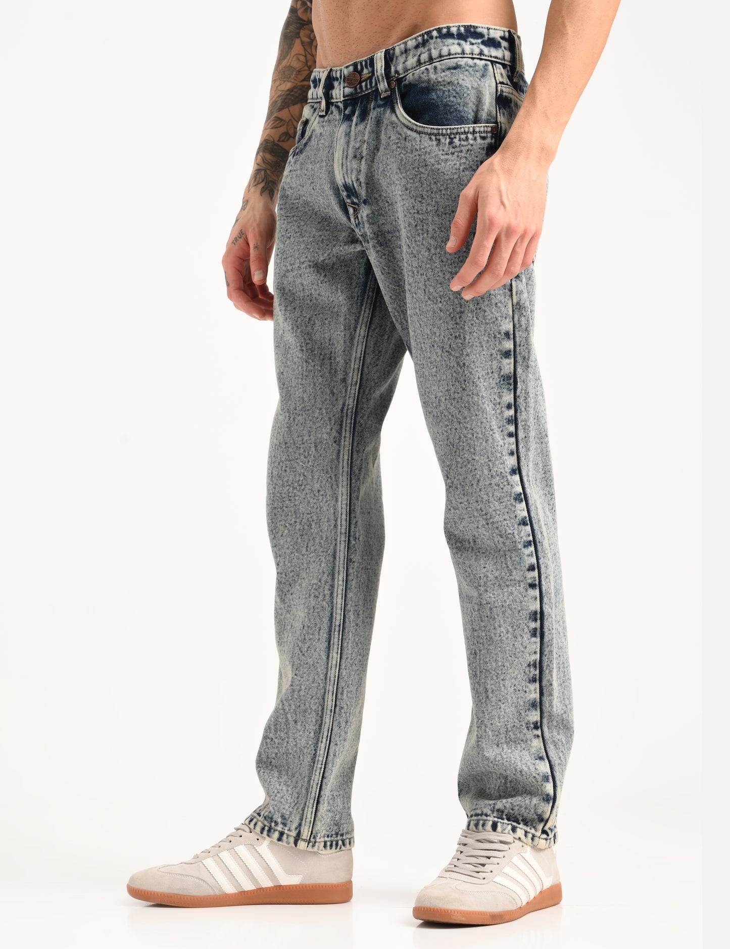 Cloud Blue - Premium Straight Fit Denim Jeans