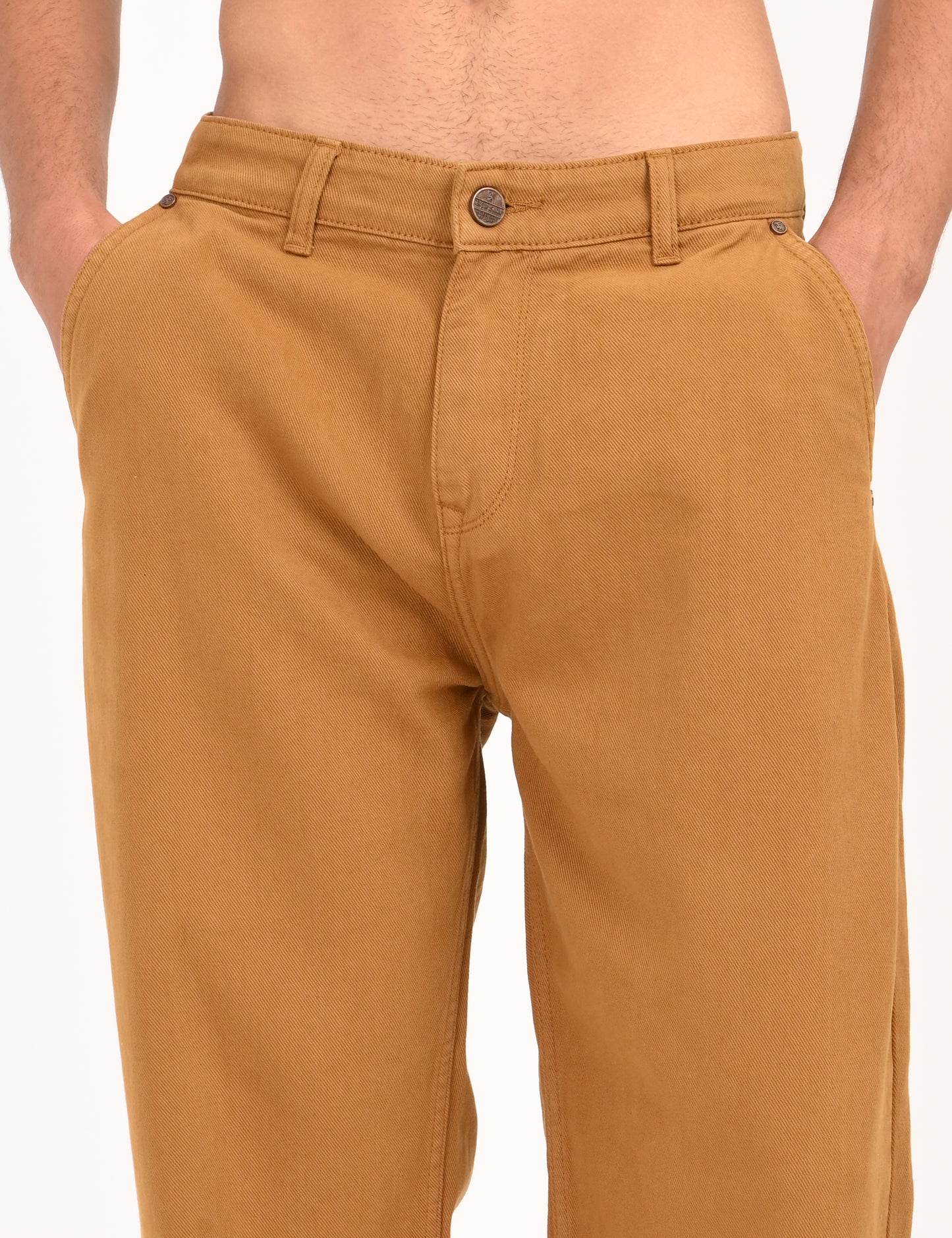 Rust Colored Loose Fit Denim Jeans
