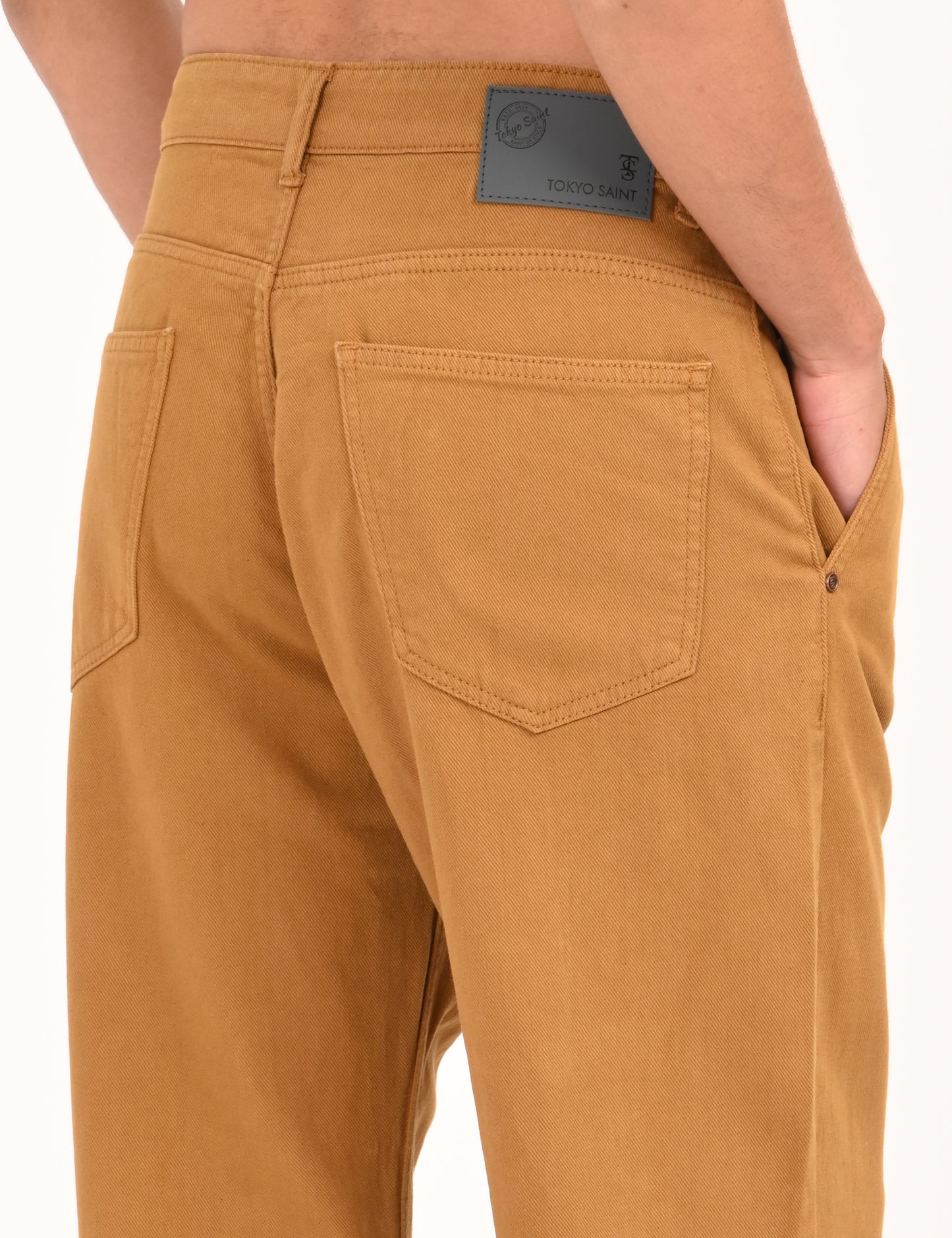 Rust Colored Loose Fit Denim Jeans