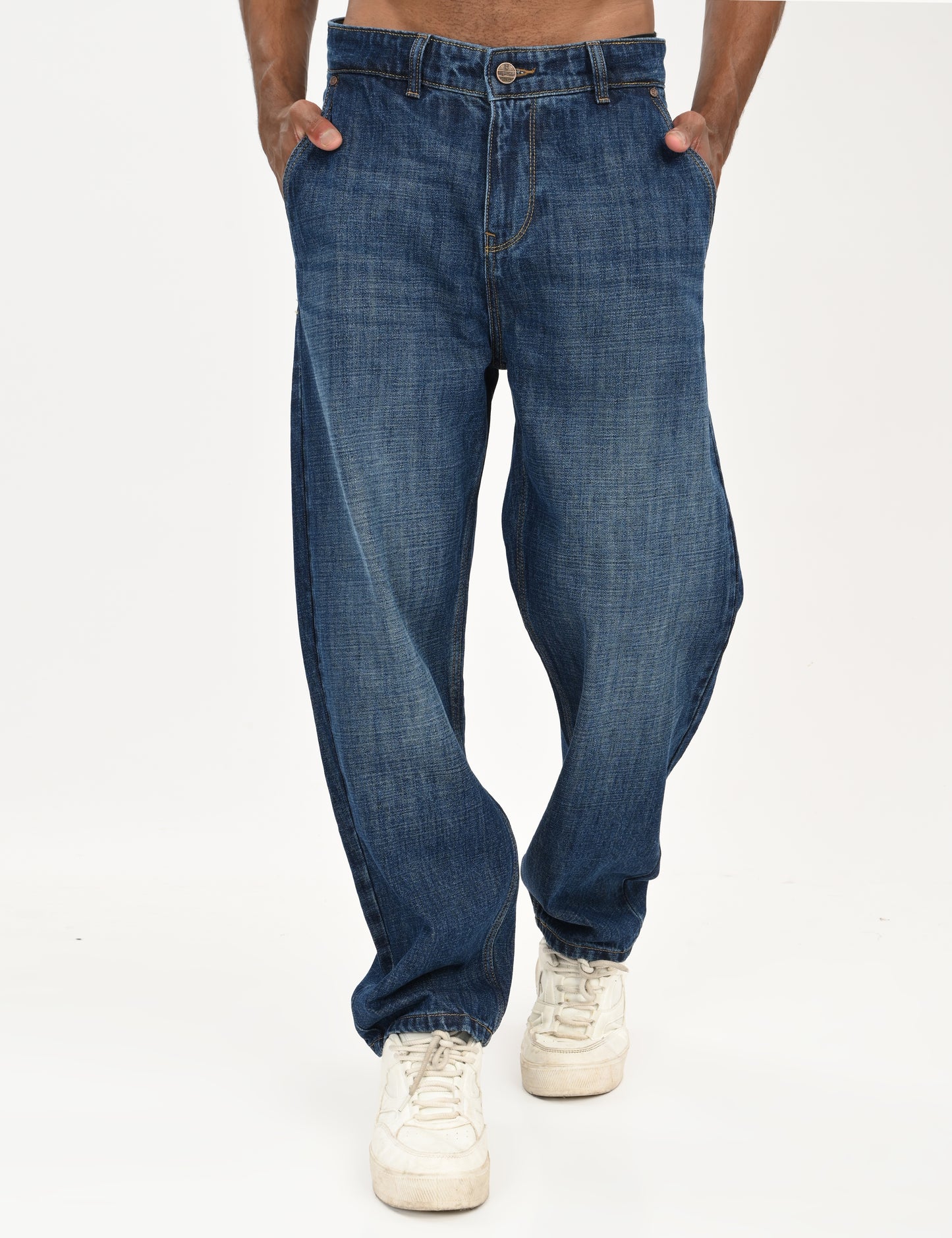 Dark Blue- Premium Loose Fit Denim Jeans