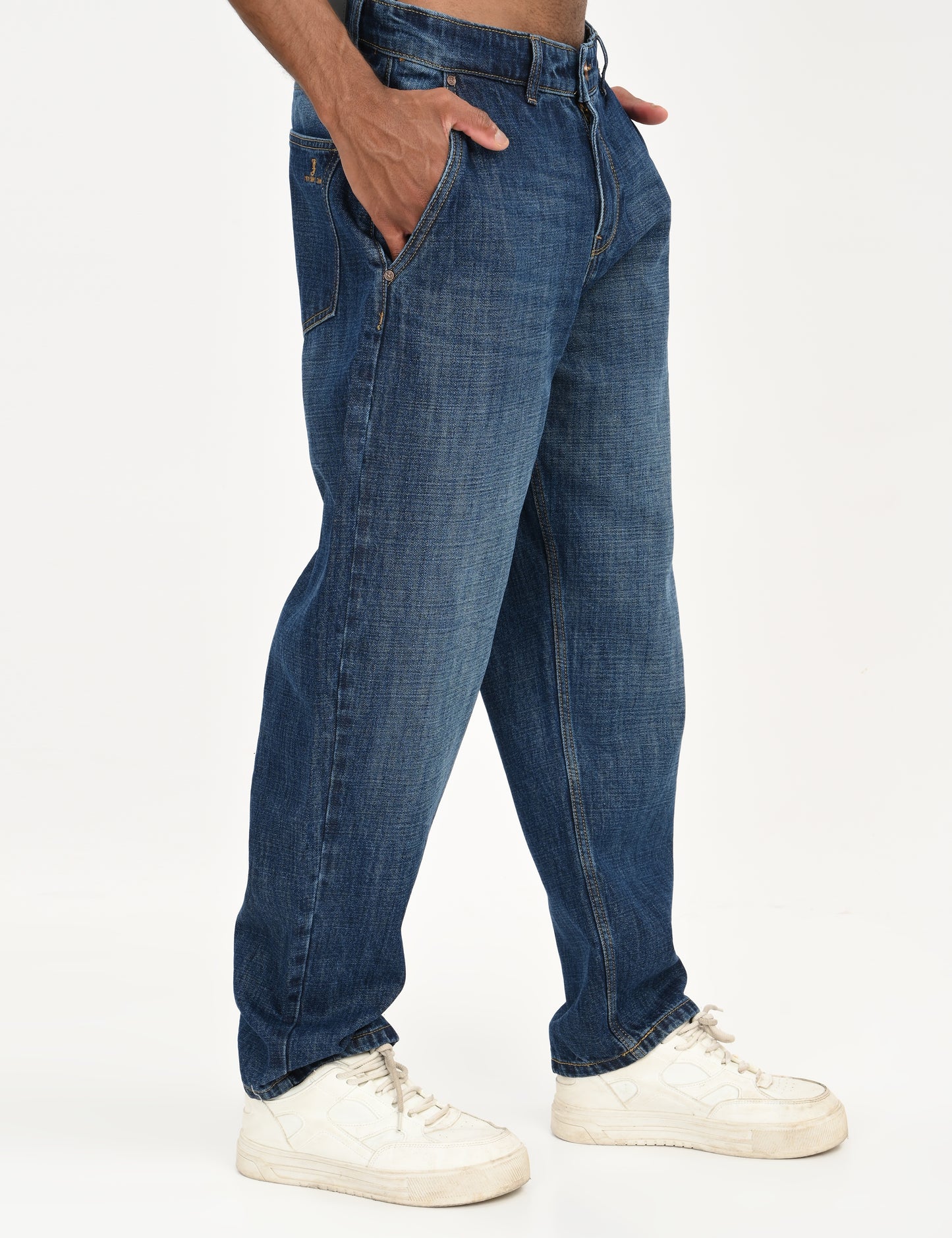 Dark Blue- Premium Loose Fit Denim Jeans