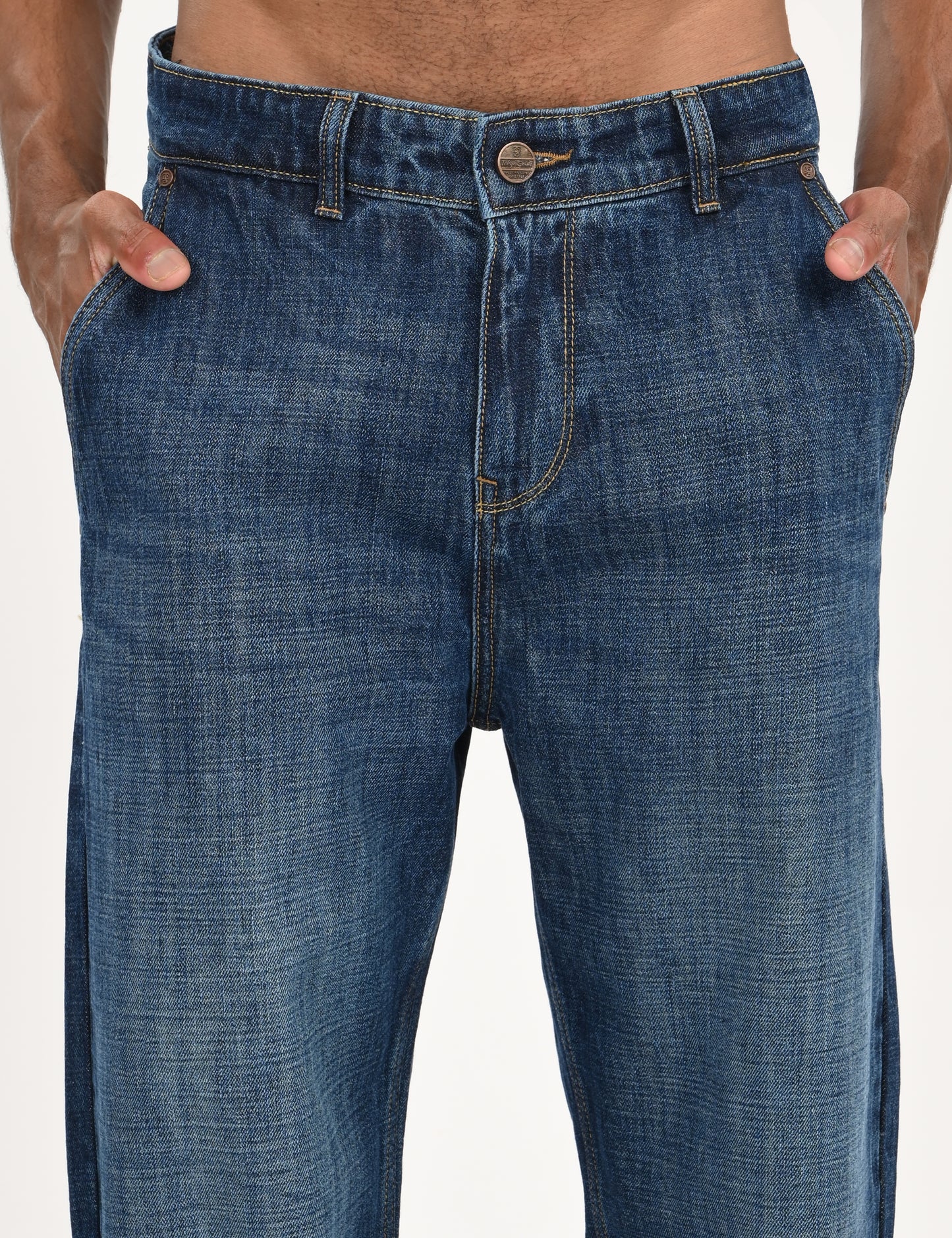 Dark Blue- Premium Loose Fit Denim Jeans