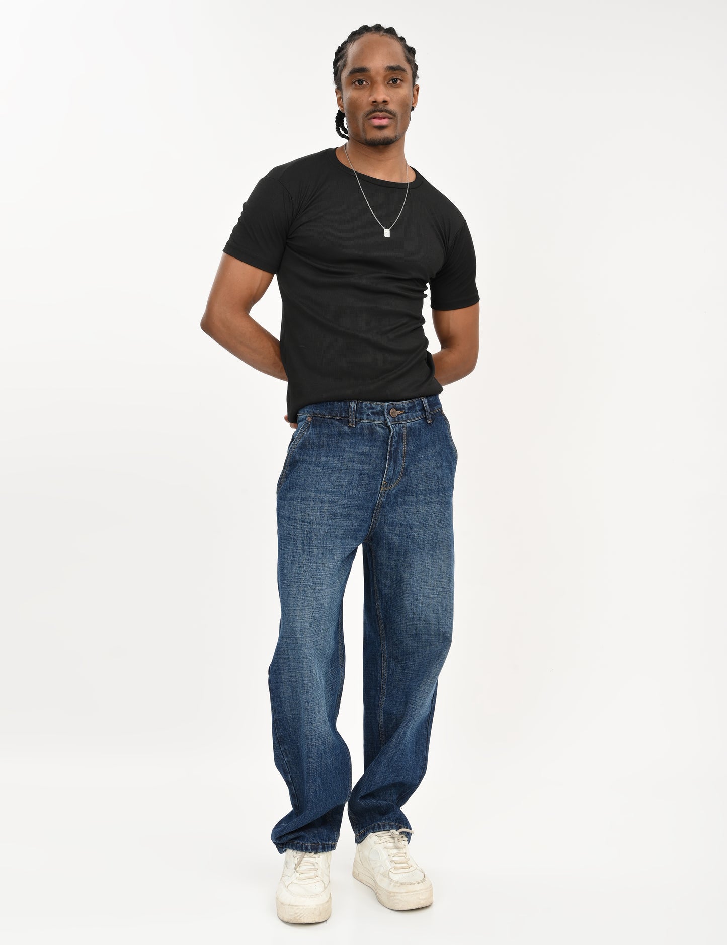 Dark Blue- Premium Loose Fit Denim Jeans