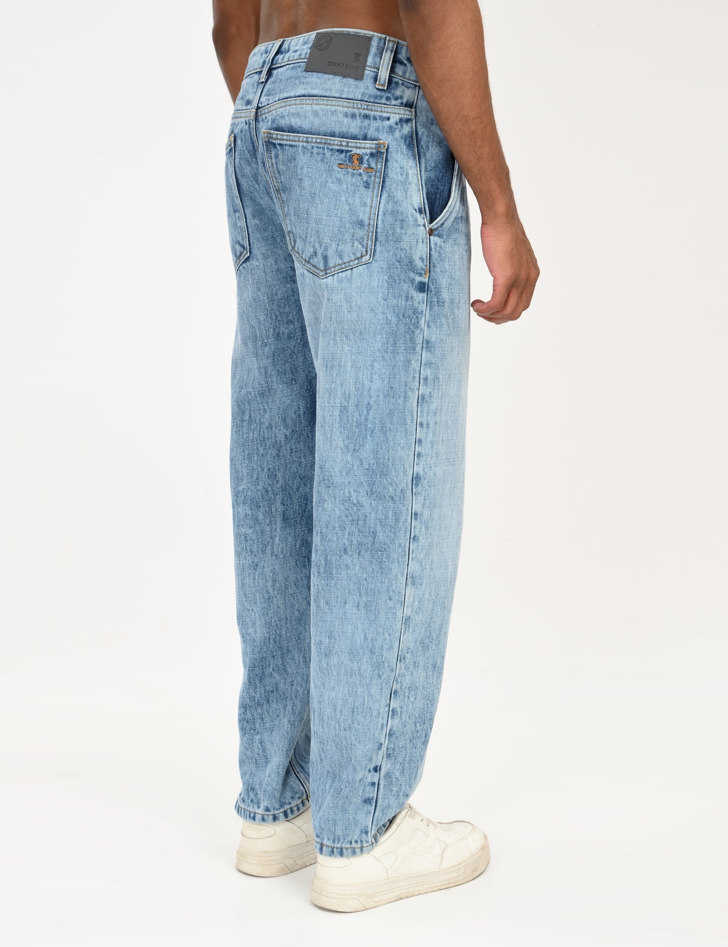 Light Blue- Premium Loose Fit Denim Jeans
