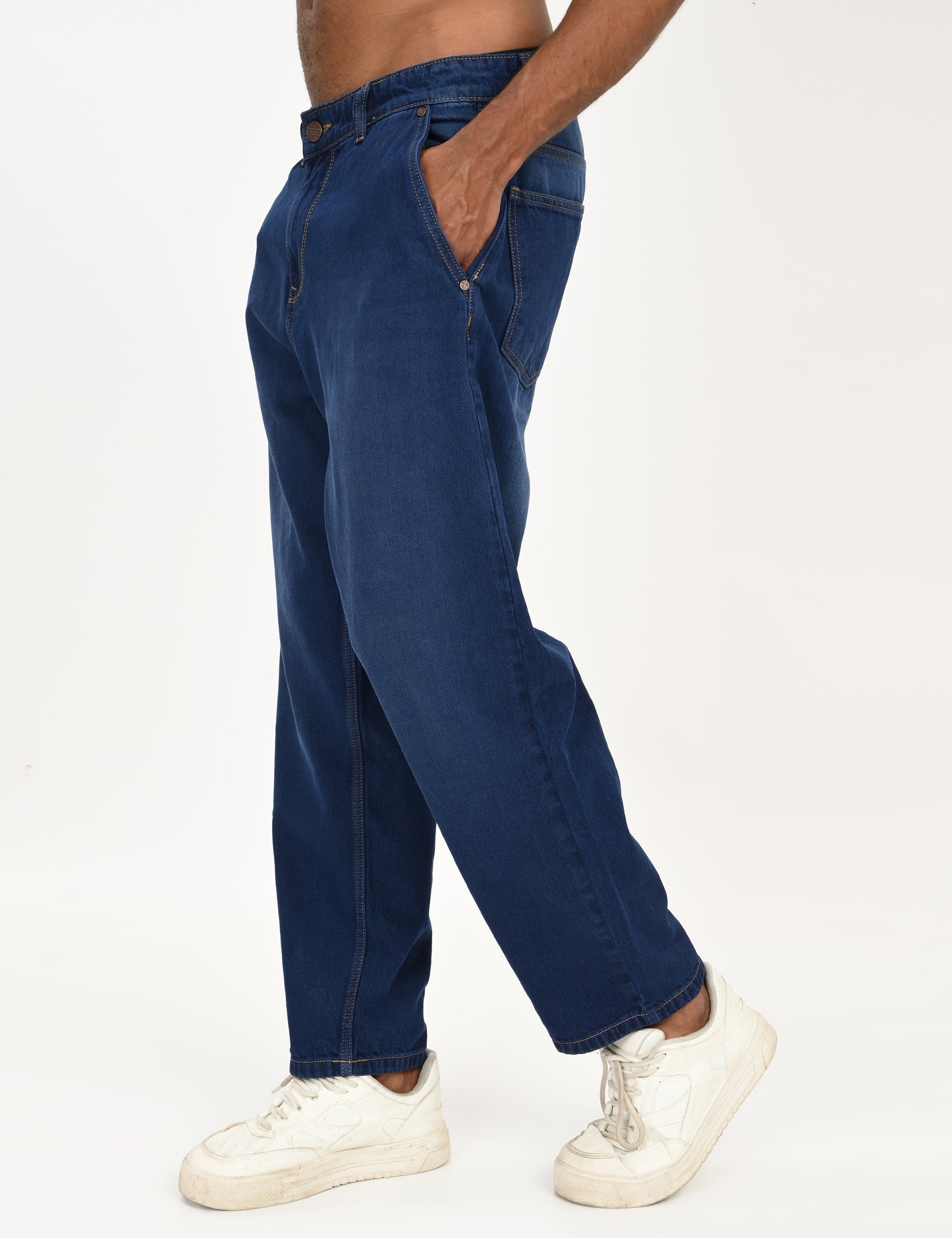 Rock Blue- Premium Loose Fit Denim Jeans