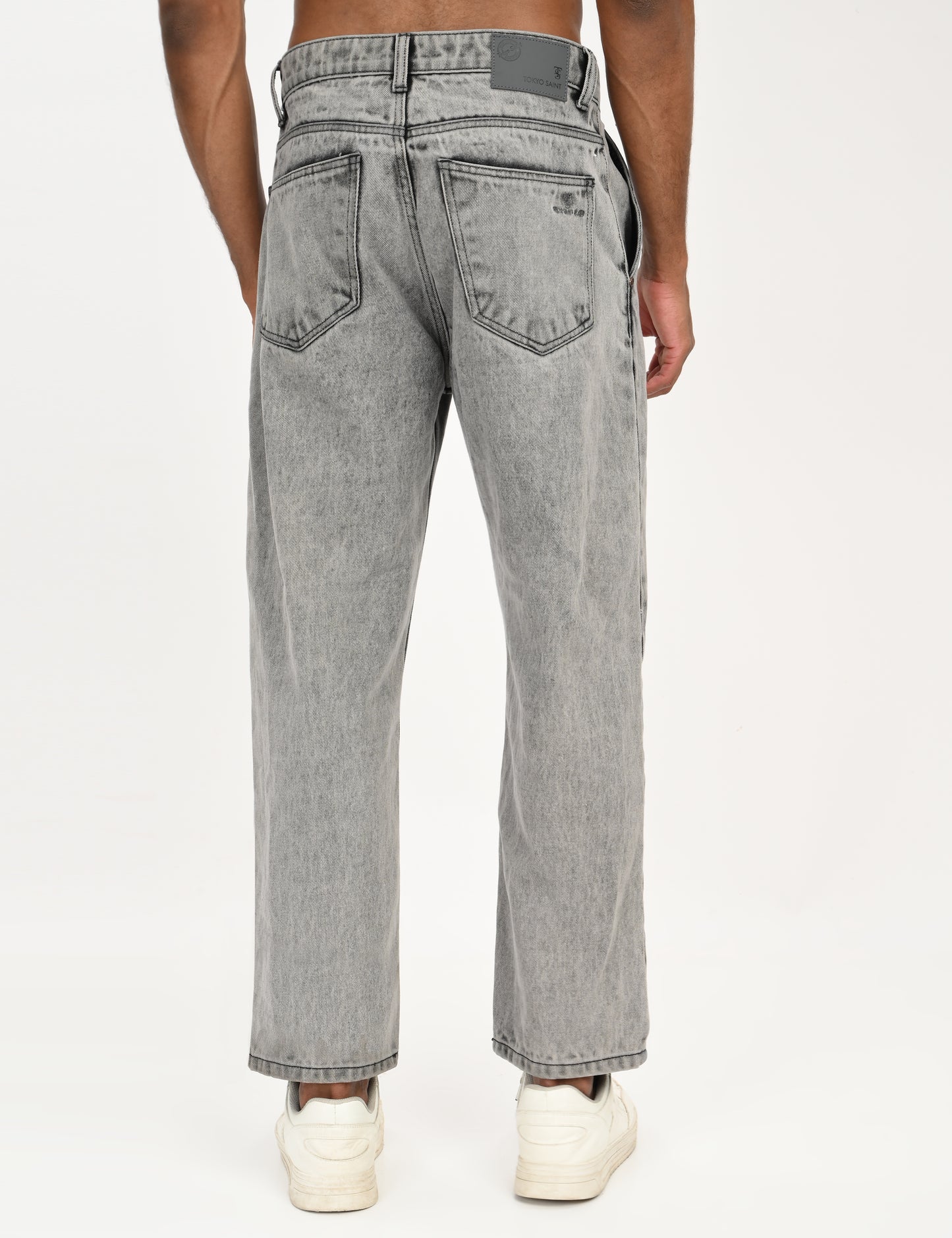 Grey- Premium Loose Fit Denim Jeans