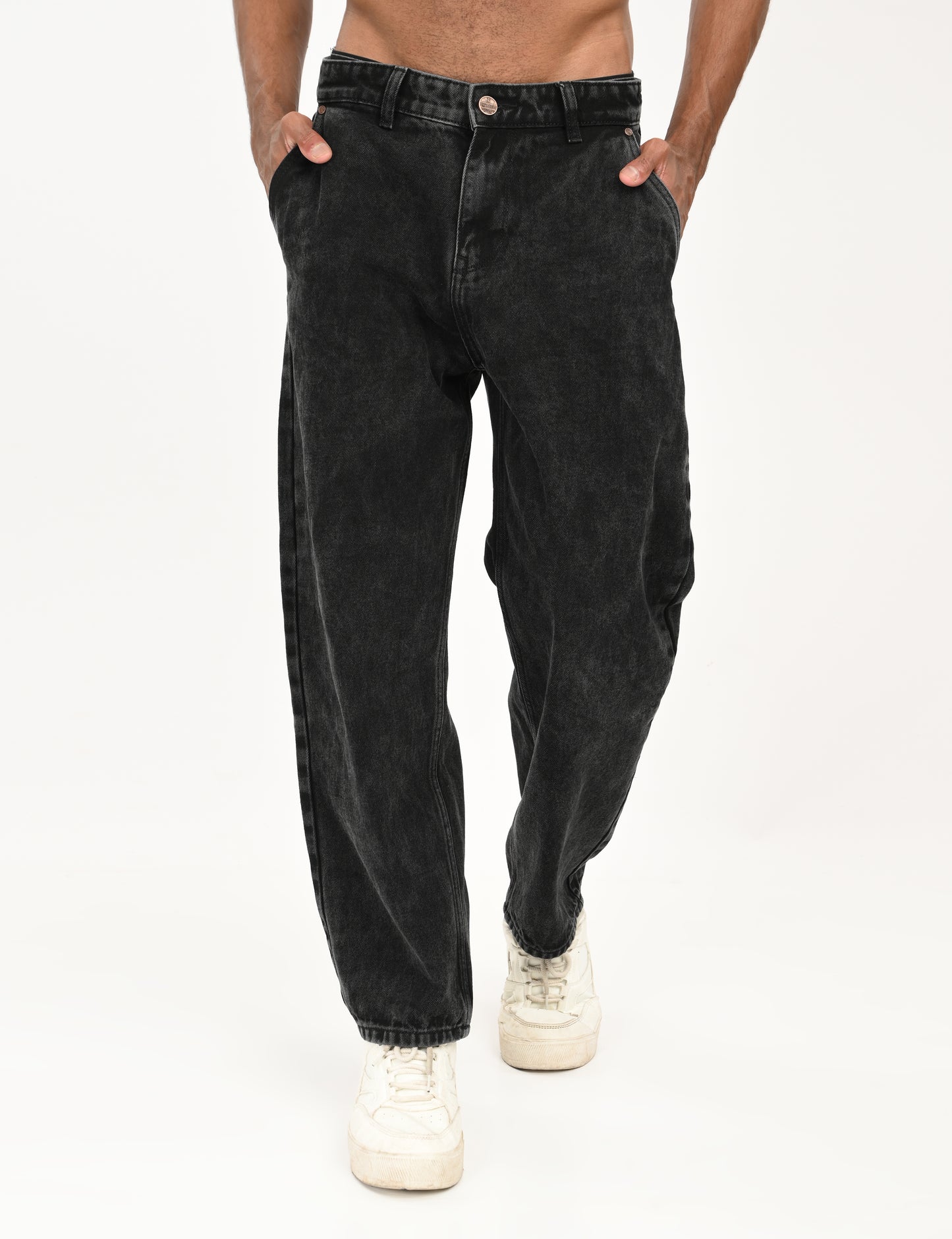Black- Premium Loose Fit Denim Jeans