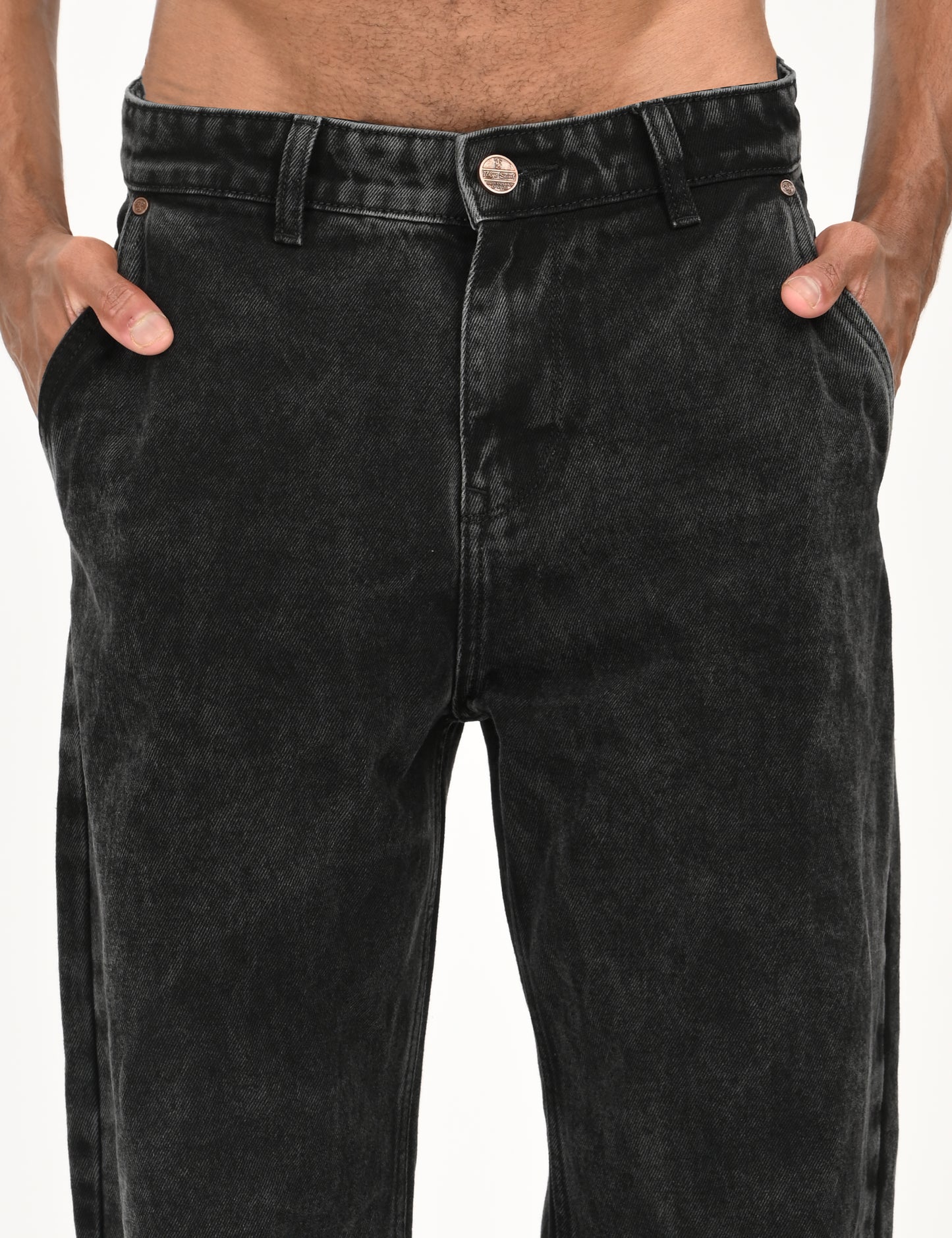 Black- Premium Loose Fit Denim Jeans