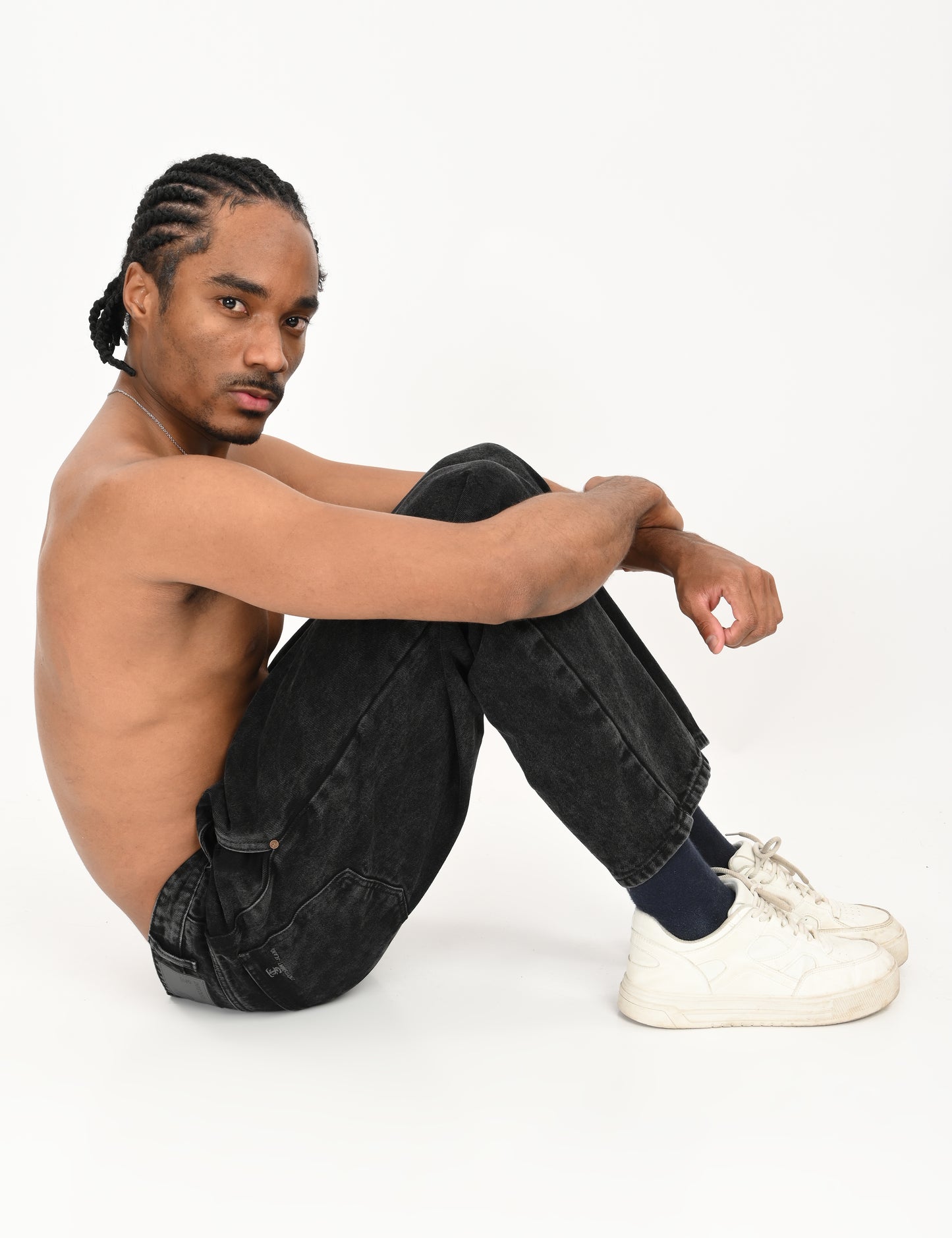 Black- Premium Loose Fit Denim Jeans