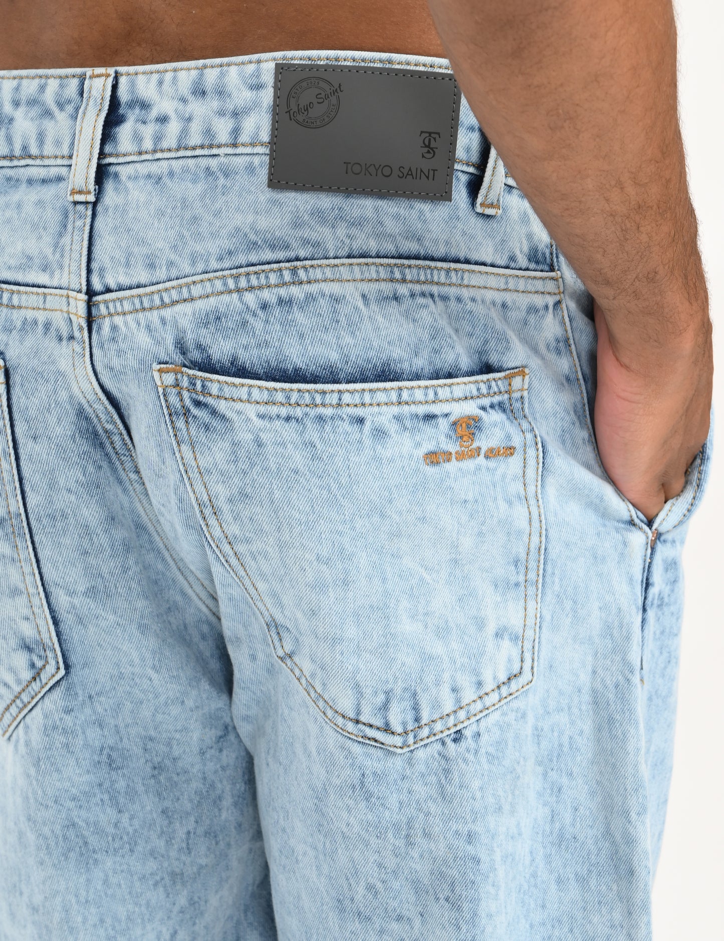 Ice Blue- Premium Loose Fit Denim Jeans