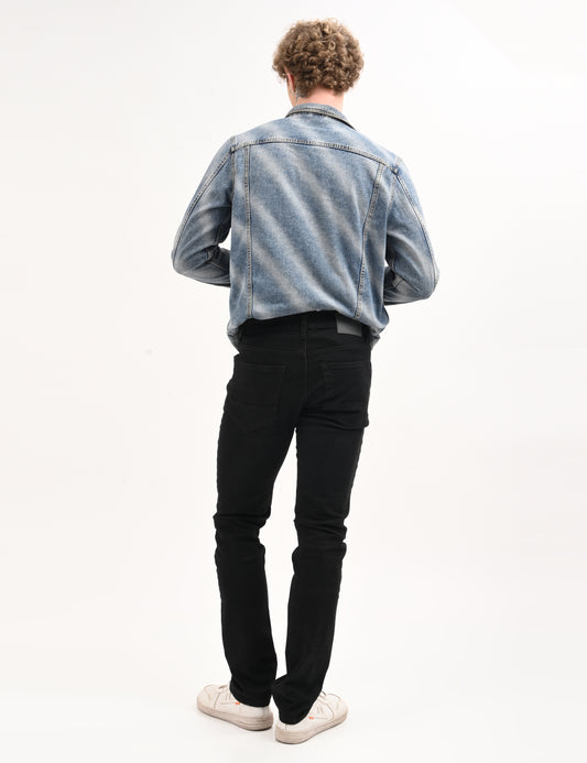 Classic Jet Black - Premium Slim Fit Denim Jeans