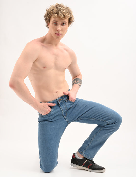 Classic Blue - Premium Straight Fit Denim Jeans