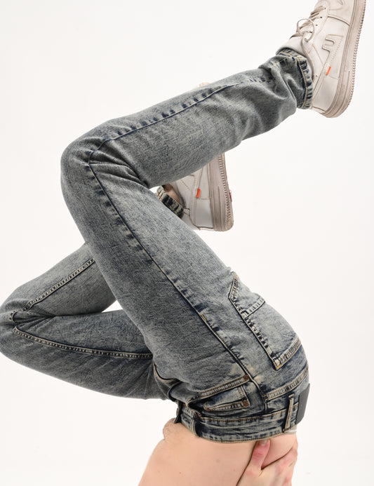 Cloud Blue - Premium Slim Fit Denim Jeans