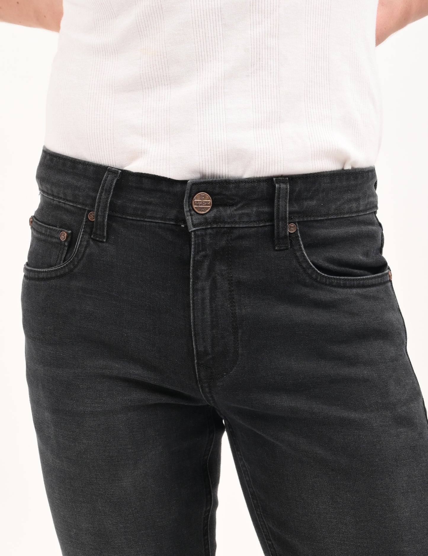 Faded Black- Premium Slim Fit Denim Jeans