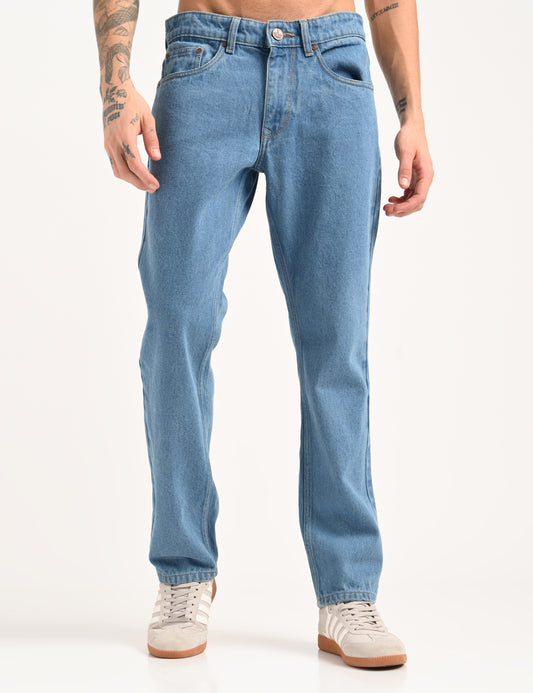 Classic Blue - Premium Straight Fit Denim Jeans