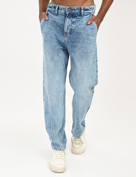 Light Blue- Premium Loose Fit Denim Jeans