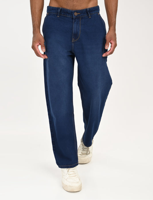 Rock Blue- Premium Loose Fit Denim Jeans