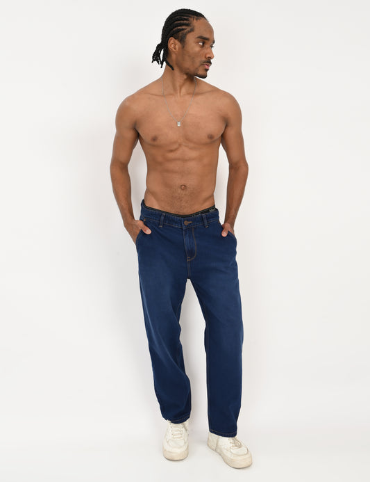 Rock Blue- Premium Loose Fit Denim Jeans
