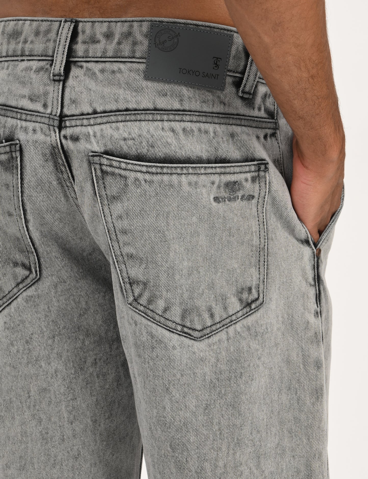 Grey- Premium Loose Fit Denim Jeans