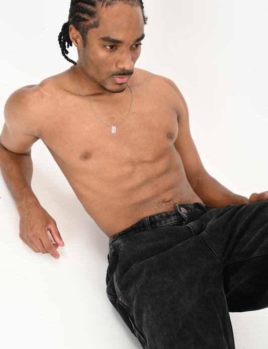 Black- Premium Loose Fit Denim Jeans
